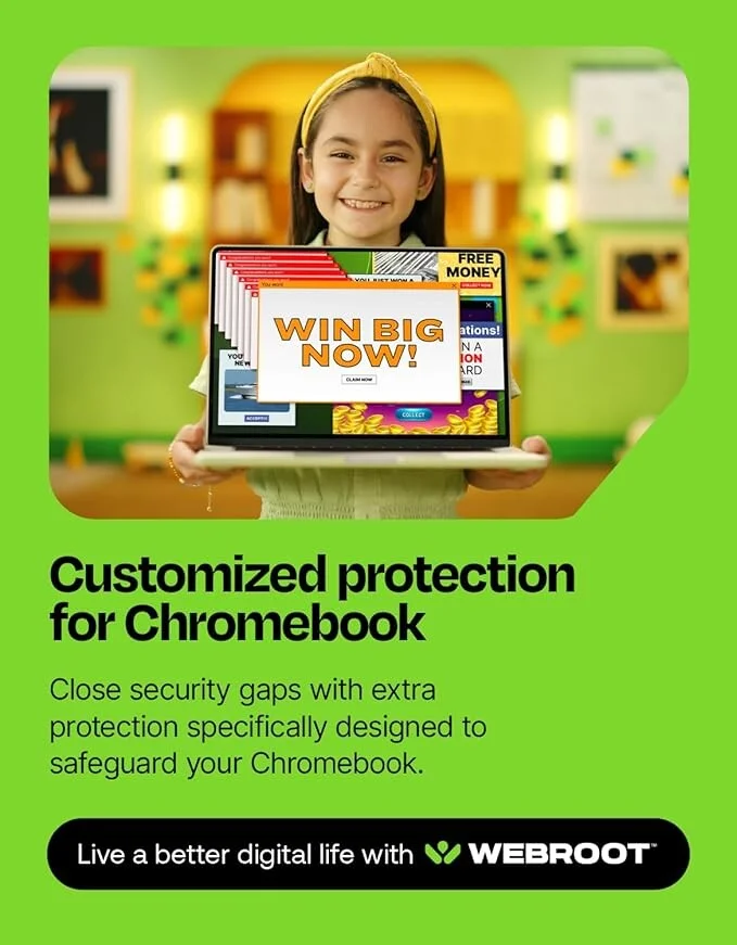 Webroot Internet Security Complete | Antivirus Software 2025 | 5 Device | 1 Year Download for PC/Mac/Chromebook/Android/IOS + Password Manager, Performance Optimizer and Cloud Backup - Image 4